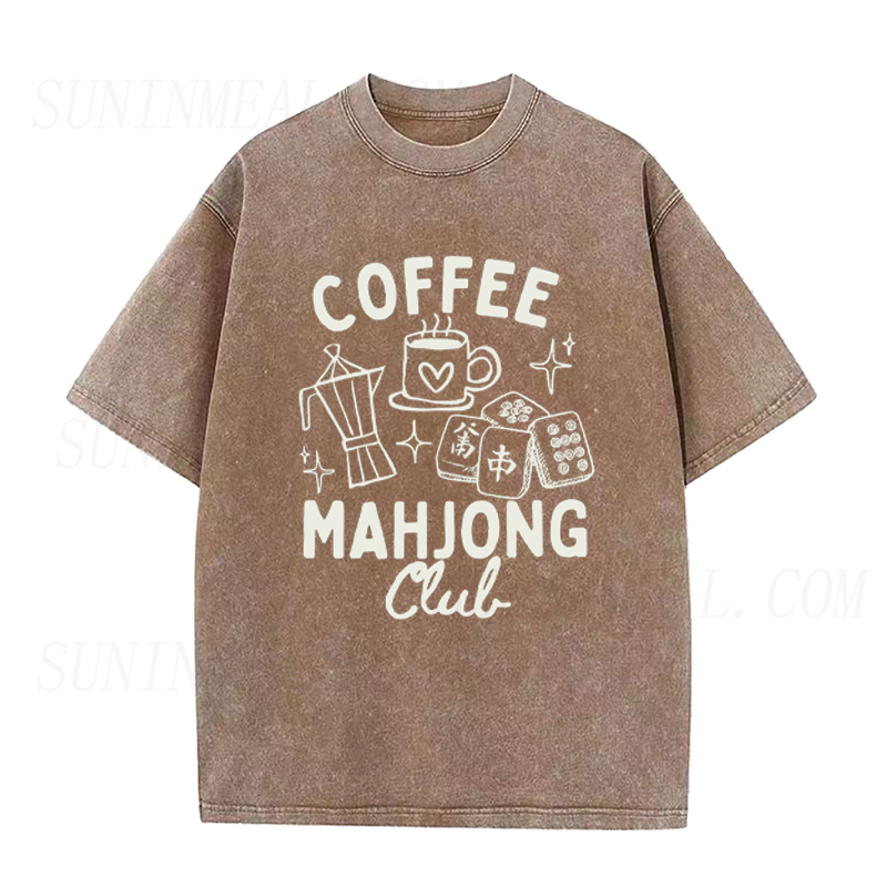 Mahjong and Coffee Unisex Tee