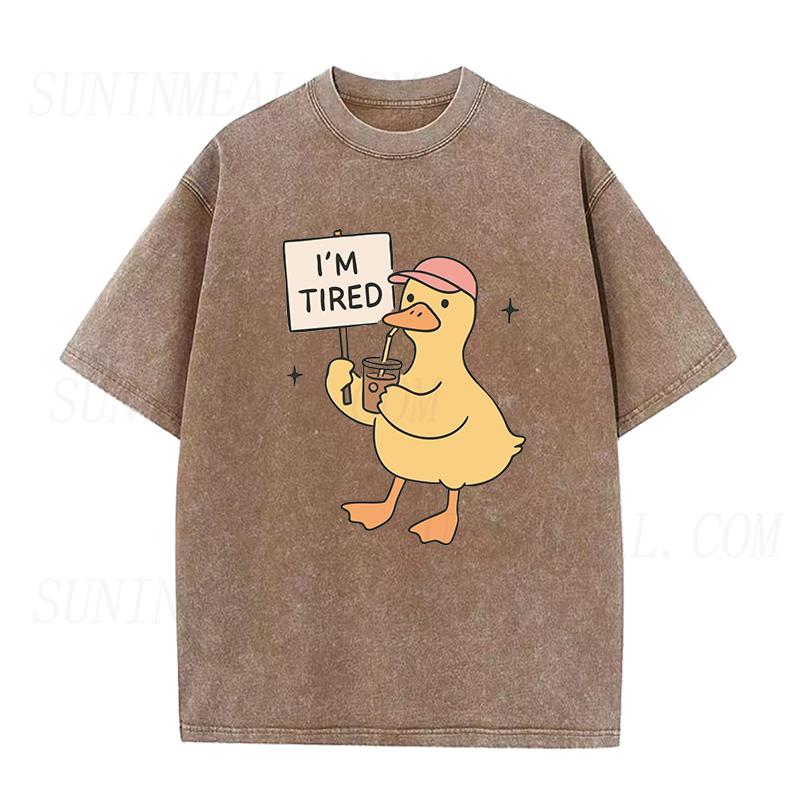 I'm Tired Duck Coffee Unisex Tee