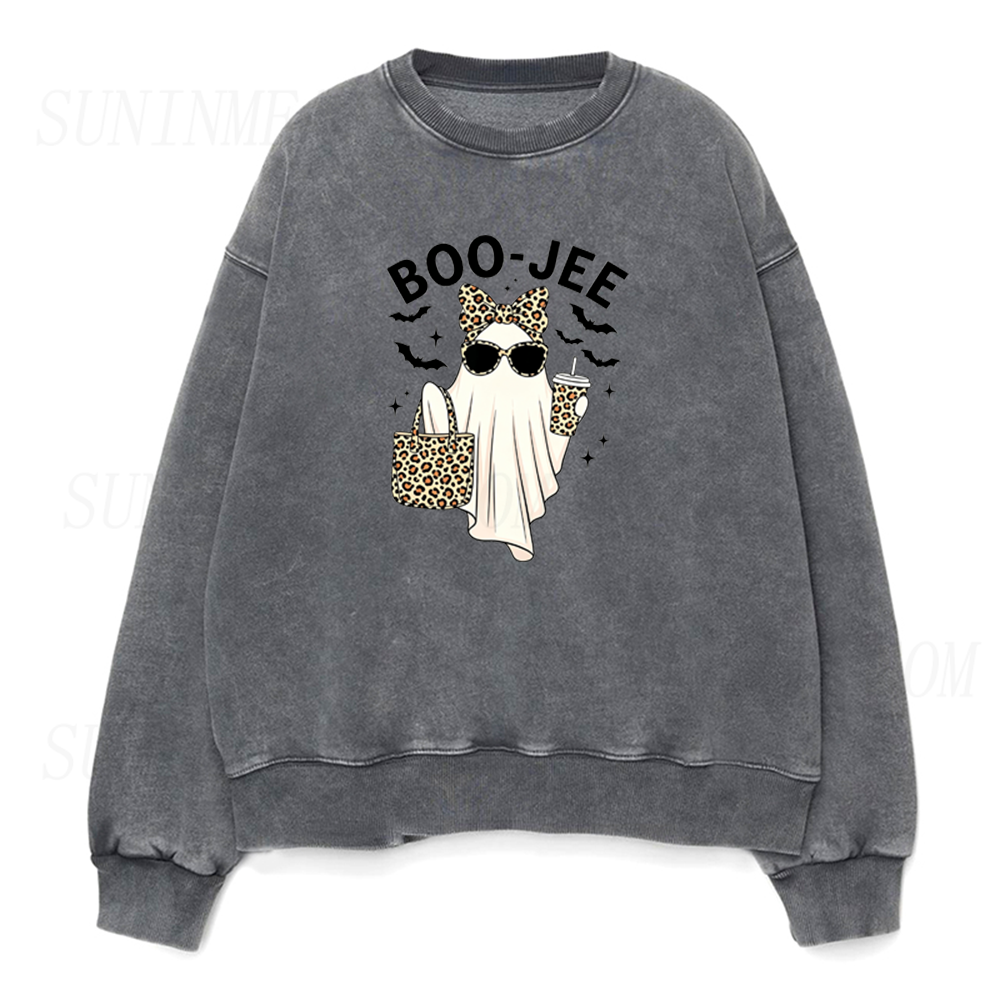 Boo-Jee Ghost Coffee Unisex Crewneck Sweatshirt