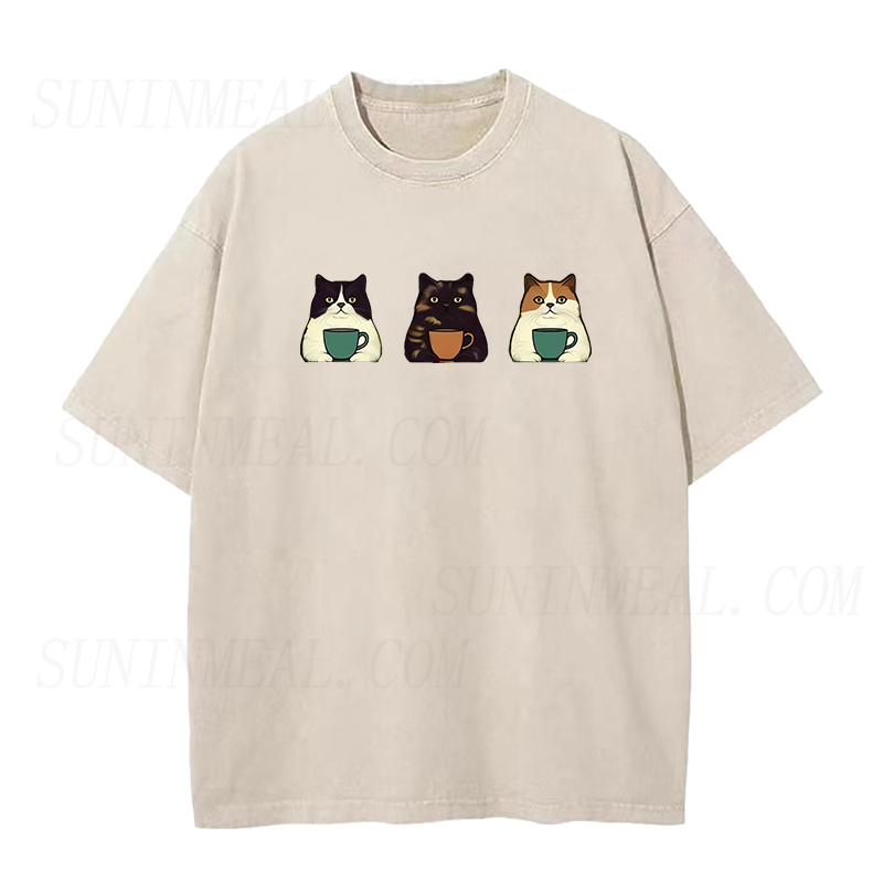 cat coffe Unisex Tee