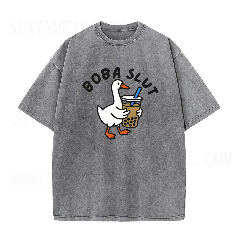 Funny Bubble Tea Goose Unisex Tee