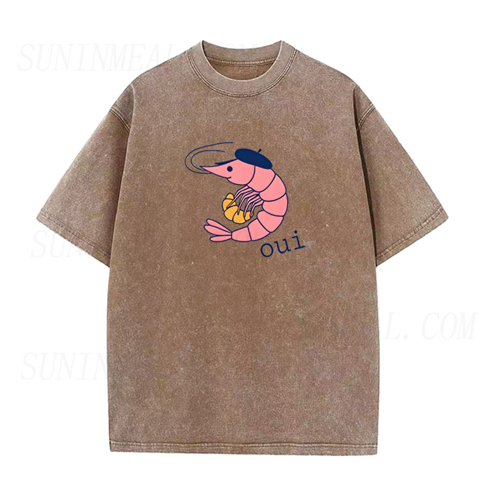French Shrimp & Croissant Unisex Tee