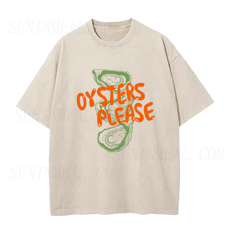 Oysters Please Unisex Tee