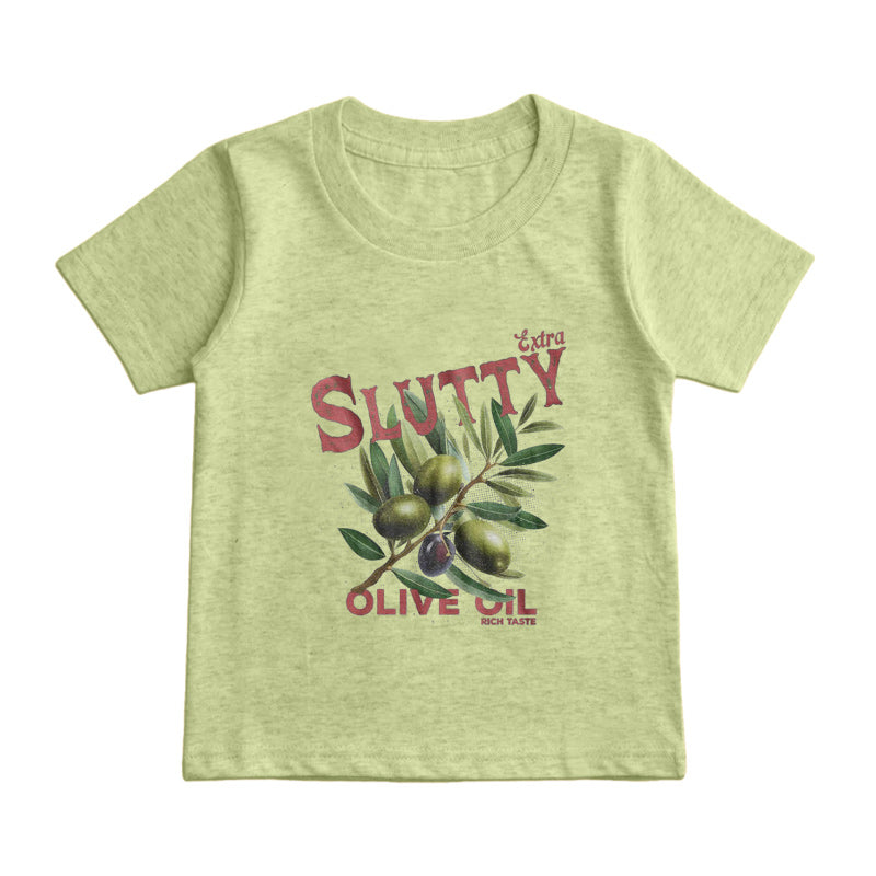 Extra Slutty Olive Oil Kids T-Shirt