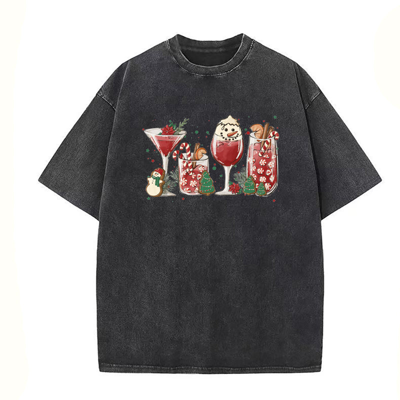 Christmas Cocktails Unisex Tee