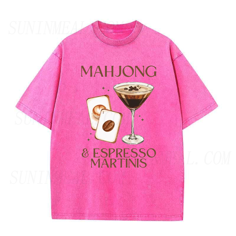 Mahjong and Espresso Martinis Unisex Tee