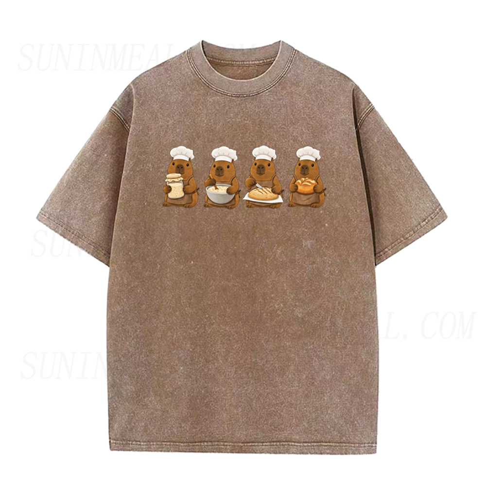 Funny Sourdough Capybara Unisex Tee