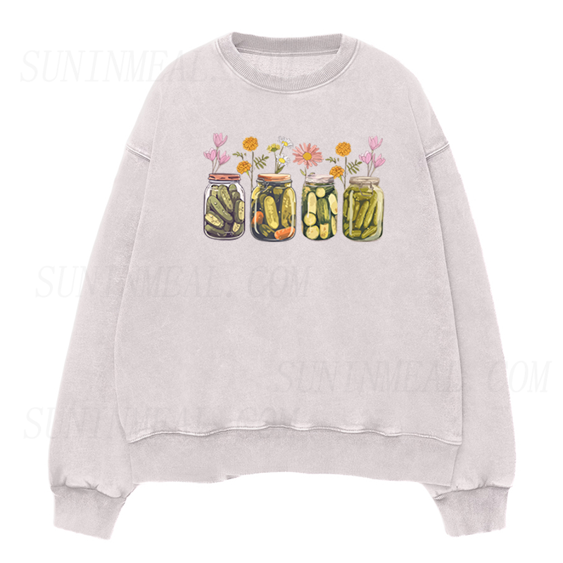 Vintage Canned Pickles Unisex Crewneck Sweatshirt