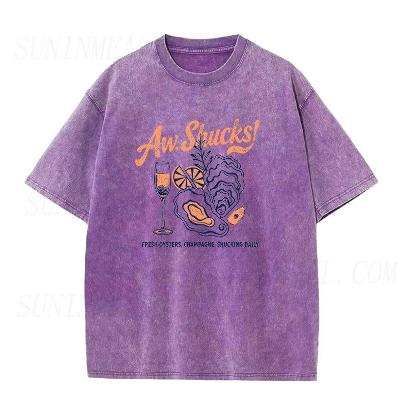 Aw Shucks Oyster & Champagne Unisex Tee