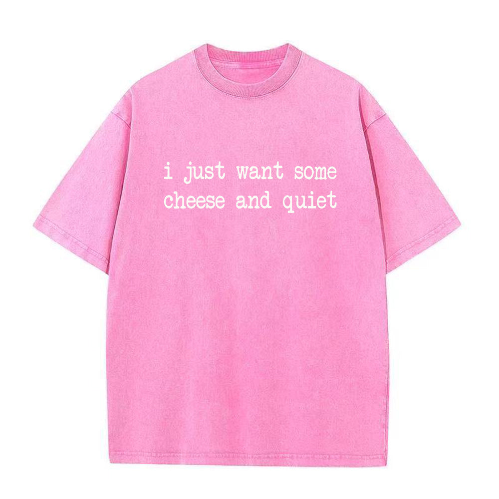 I just want some cheese and quiet Unisex Tee
