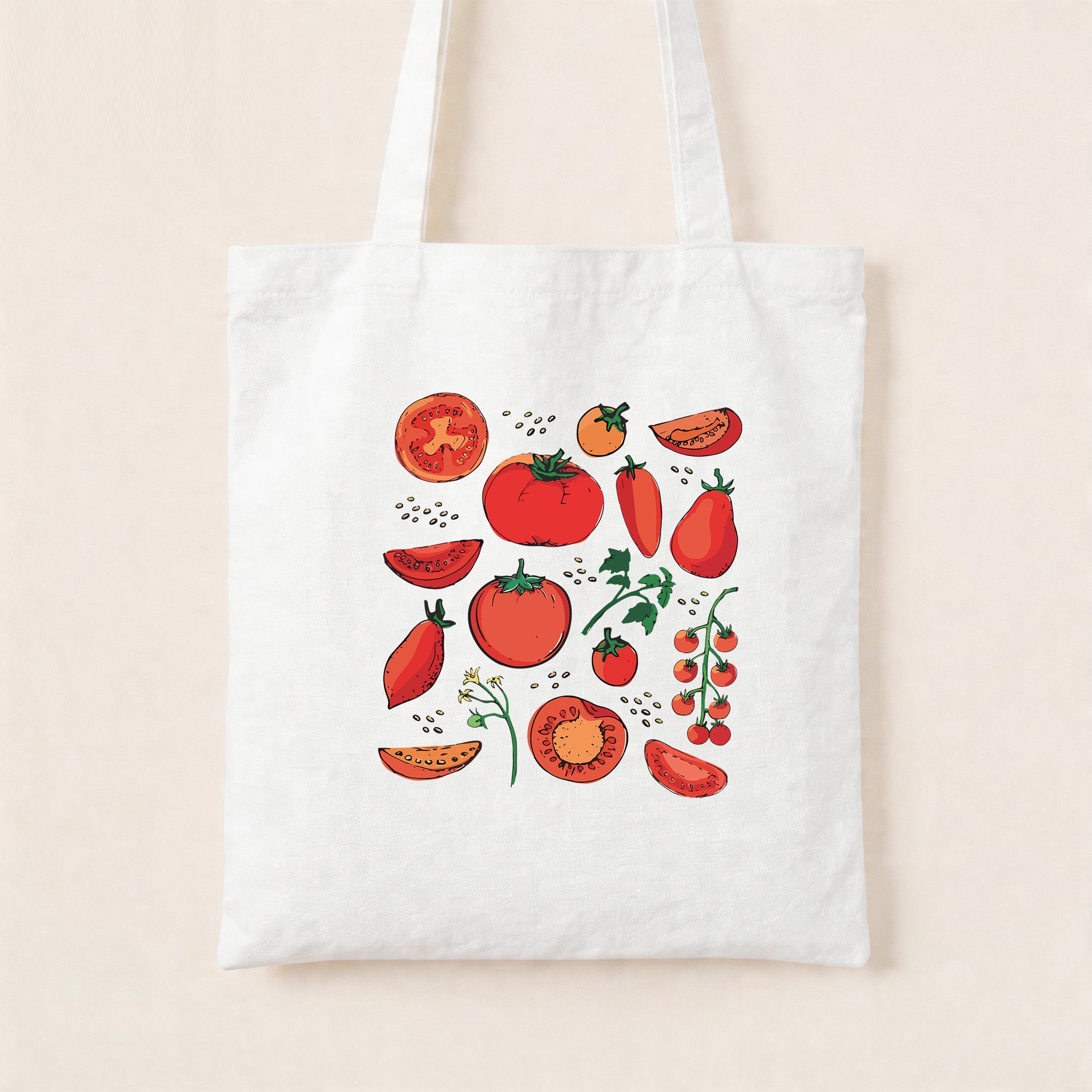 Tomato Canvas Tote Bag