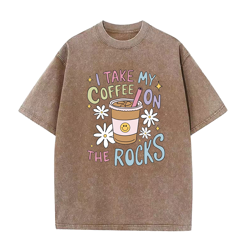 I Take My Coffee On The Rocks Unisex Tee