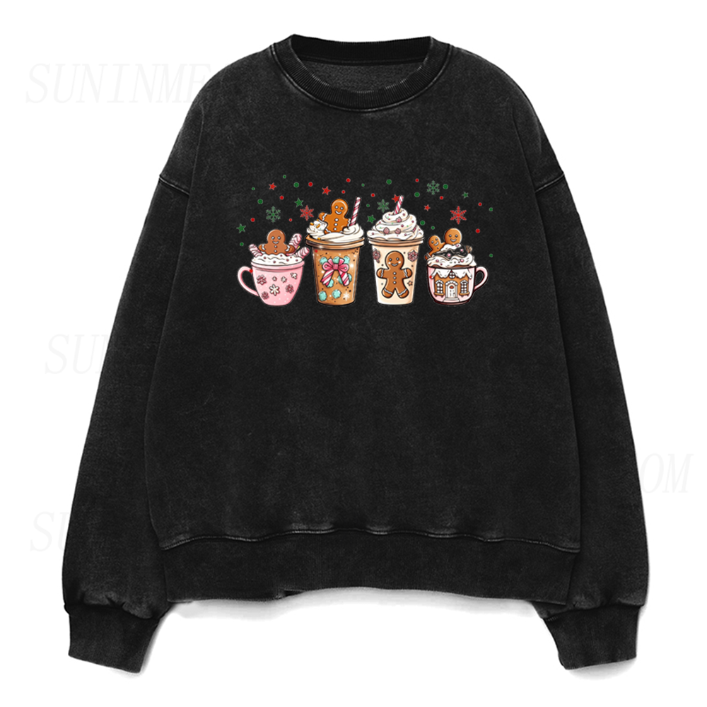 Gingerbread Christmas Coffee Unisex Crewneck Sweatshirt