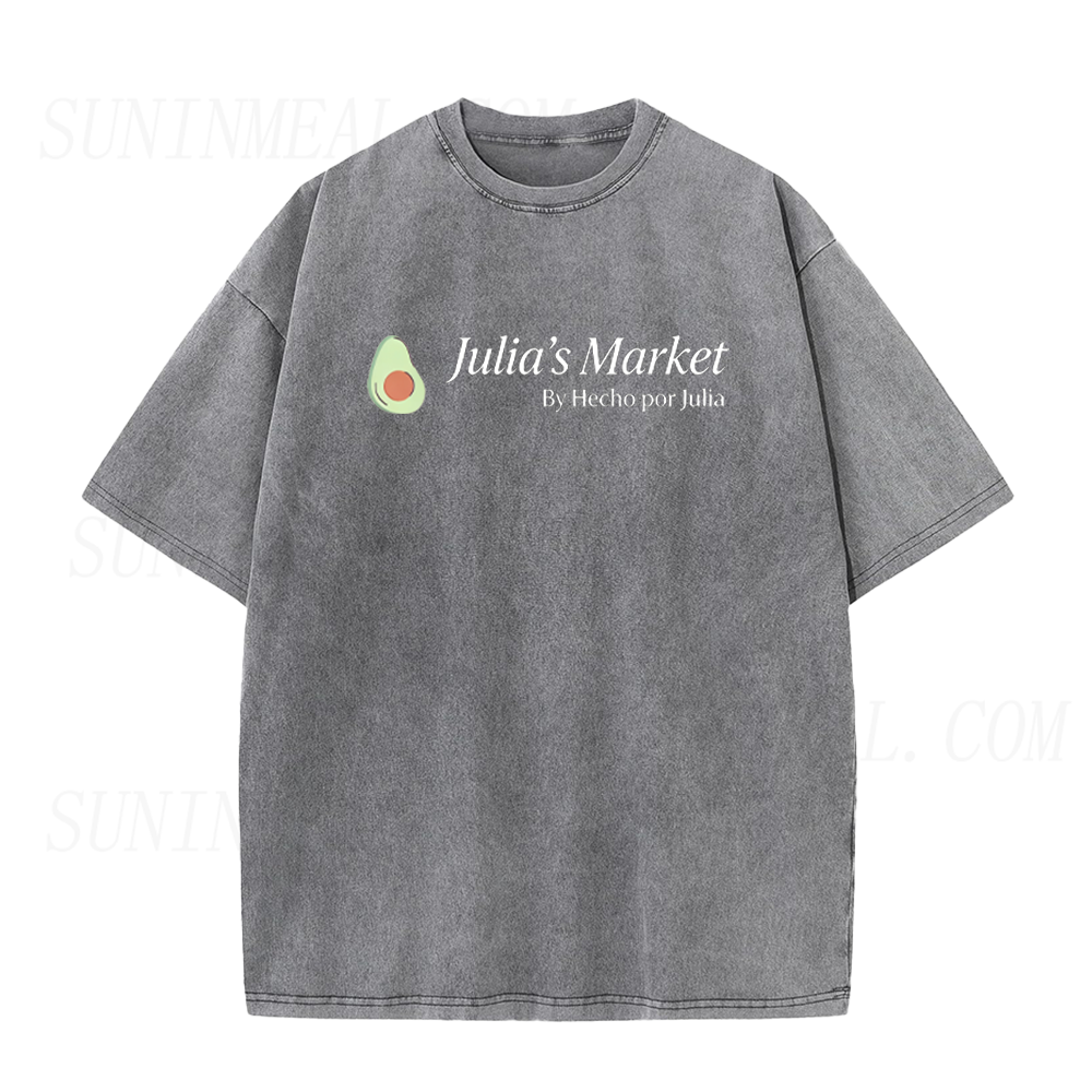 Retro Julia's Market Avocado Unisex Tee