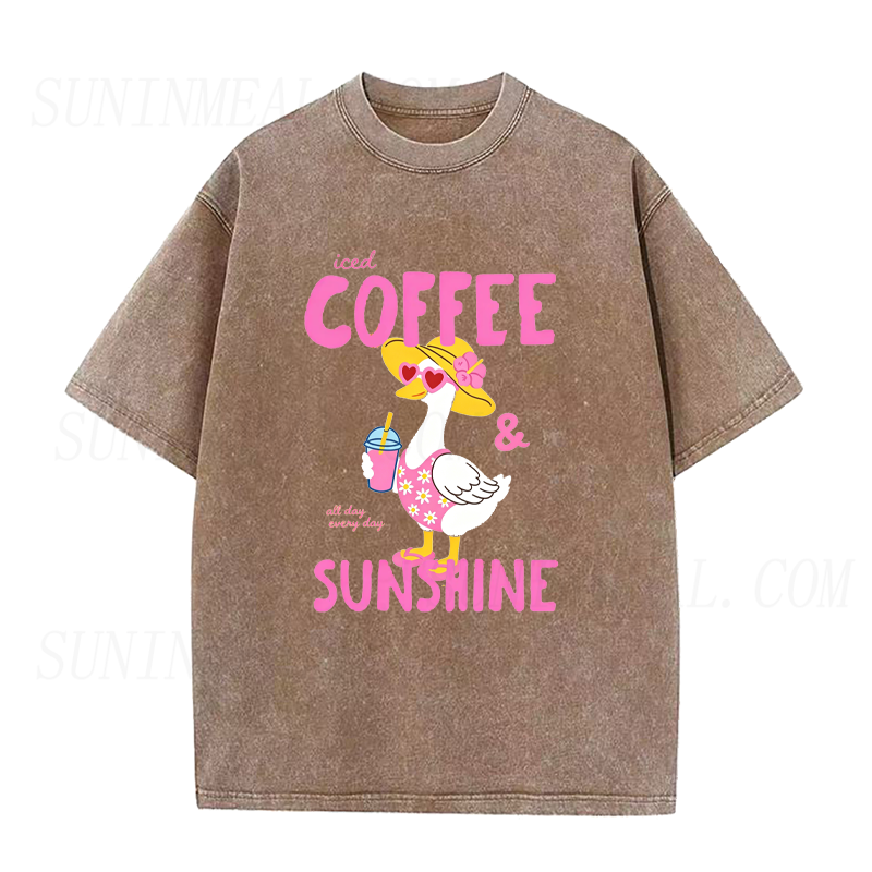 Iced Coffee & Sunshine All Day Every Day Unisex Tee