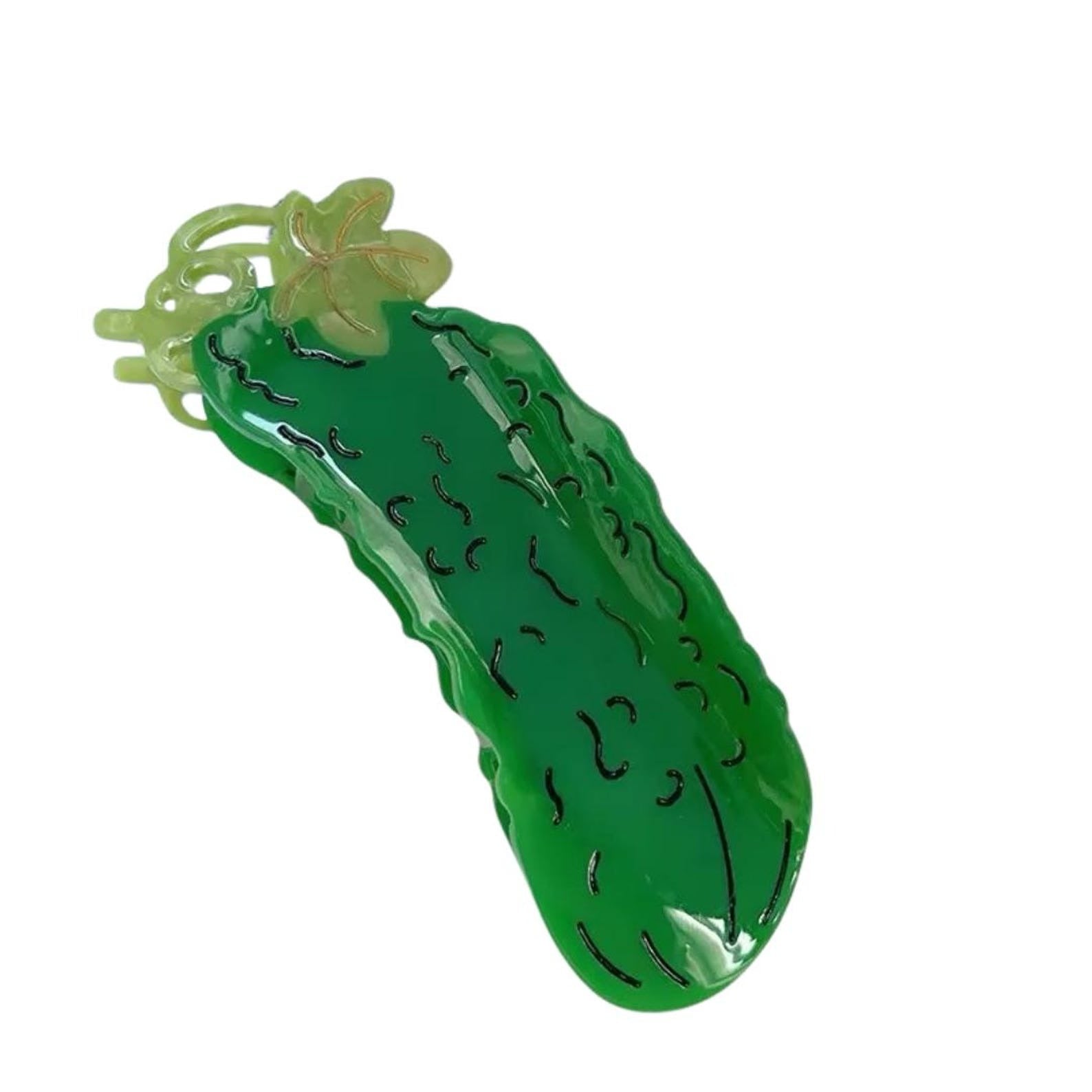 Pickle Hair Claw Clip