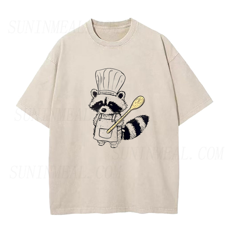 Cute Raccoon Chef Unisex Tee