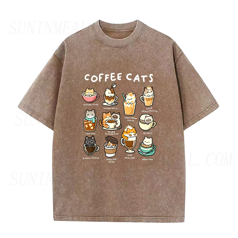 Coffee Cats Unisex Tee