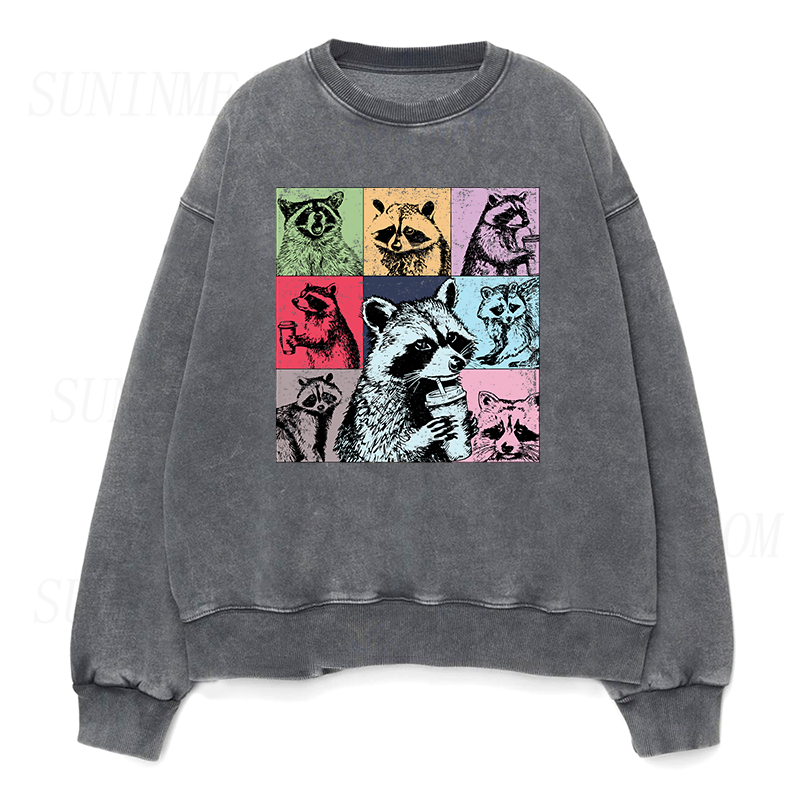 Raccoon Coffee Unisex Crewneck Sweatshirt