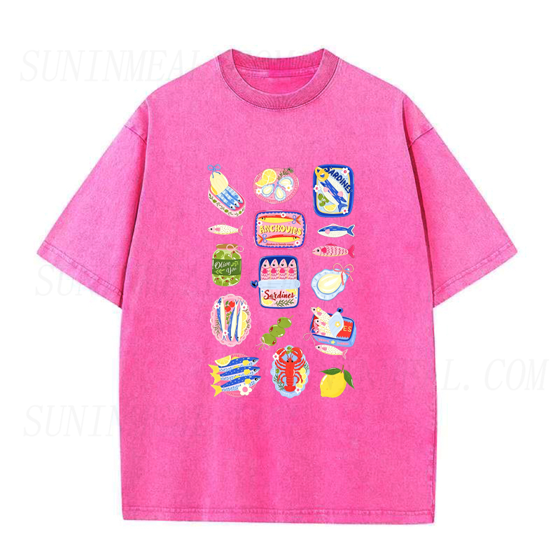 Vintage Sardine&Summer Vibes Unisex Tee