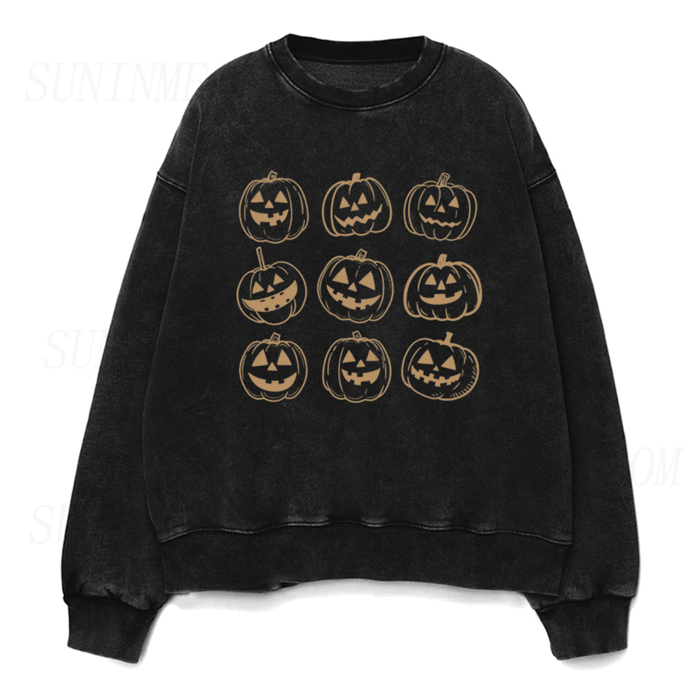 Halloween Pumpkin Unisex Crewneck Sweatshirt