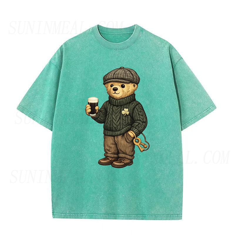 Lucky Bear St Patricks Day Unisex Tee