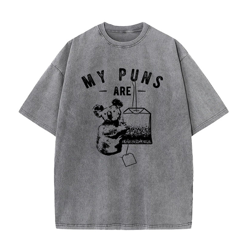 私の駄洒落はコアラ ユニセックスTシャツ