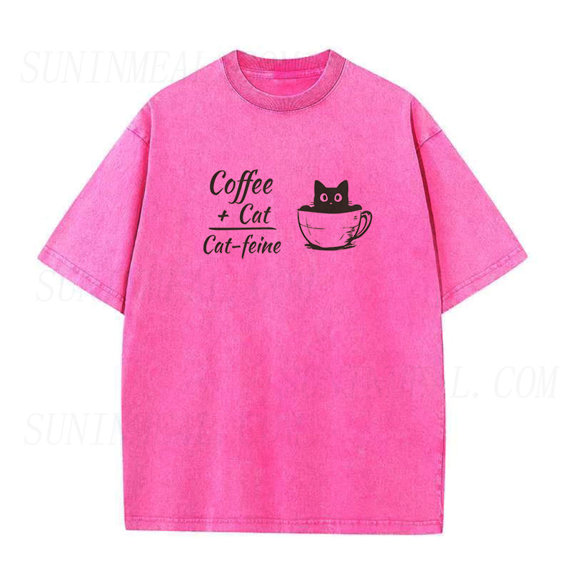 Coffee Plus Cat Equals Cat-feine Unisex Tee