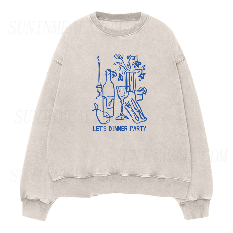 Let's Dinner Party Unisex Crewneck Sweatshirt
