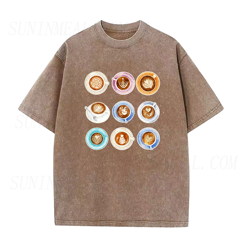 Coffee Latte Art Collection Unisex Tee
