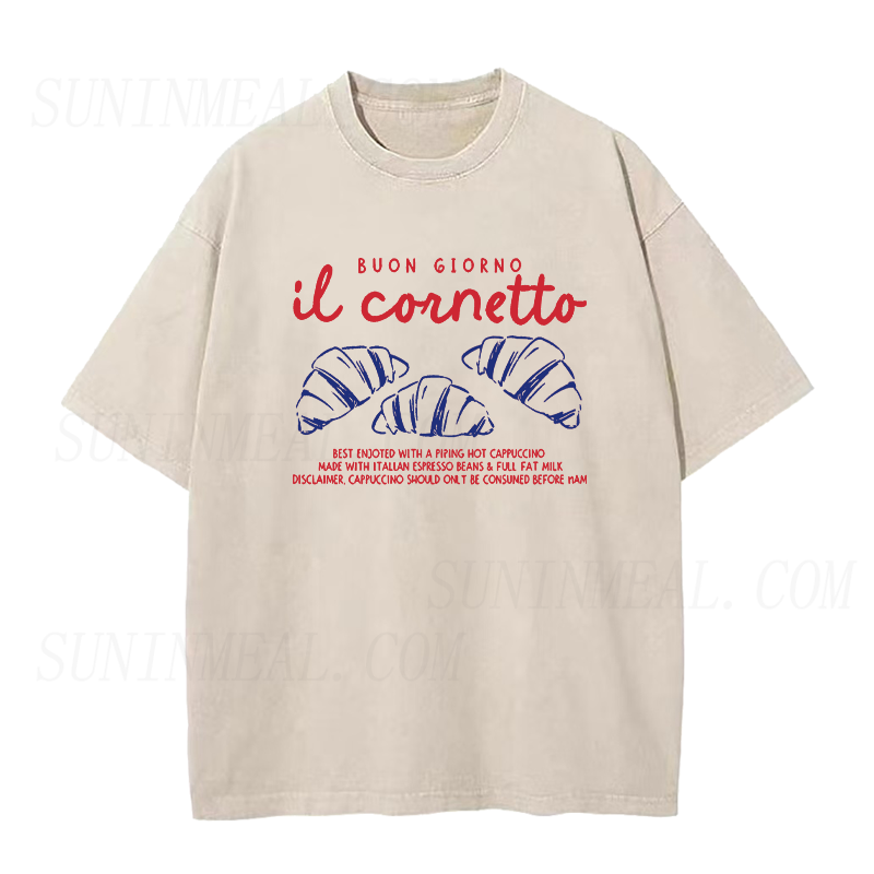 Buon Giorno Cornetto & Cappuccino Unisex Tee