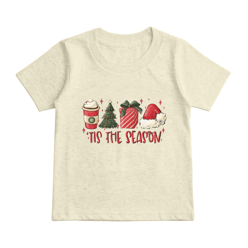 Xmas Presents & Santa Hat Kids T-Shirt