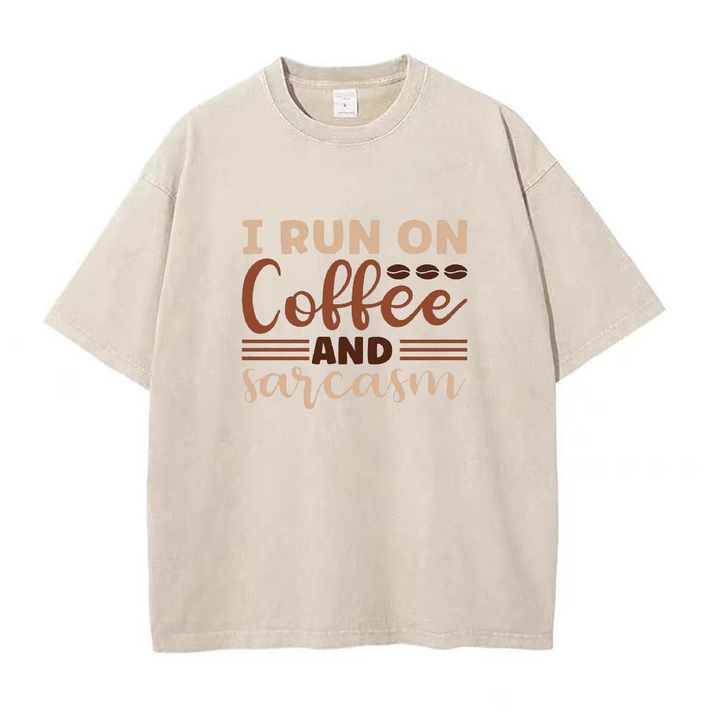 I Run On Coffee and Sarcasm ユニセックスTシャツ