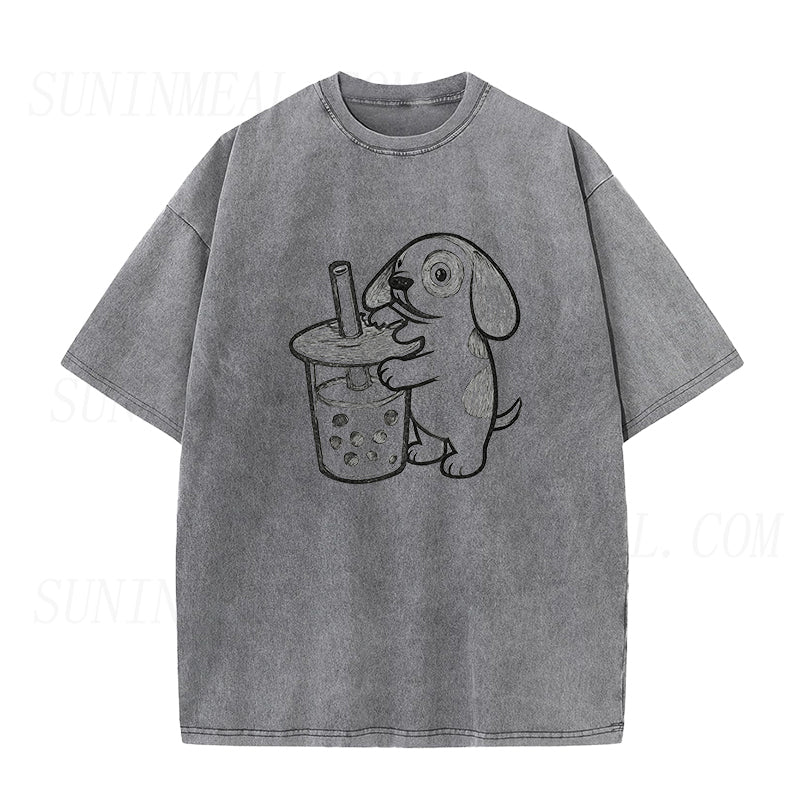 boba rabbit Unisex Tee