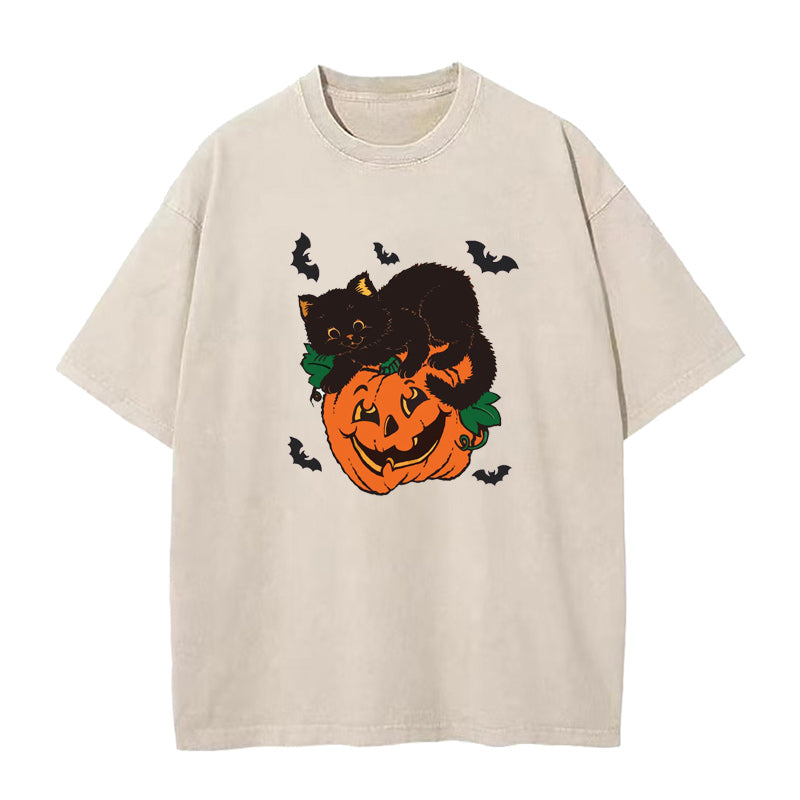 Cat Pumpkin Unisex Tee