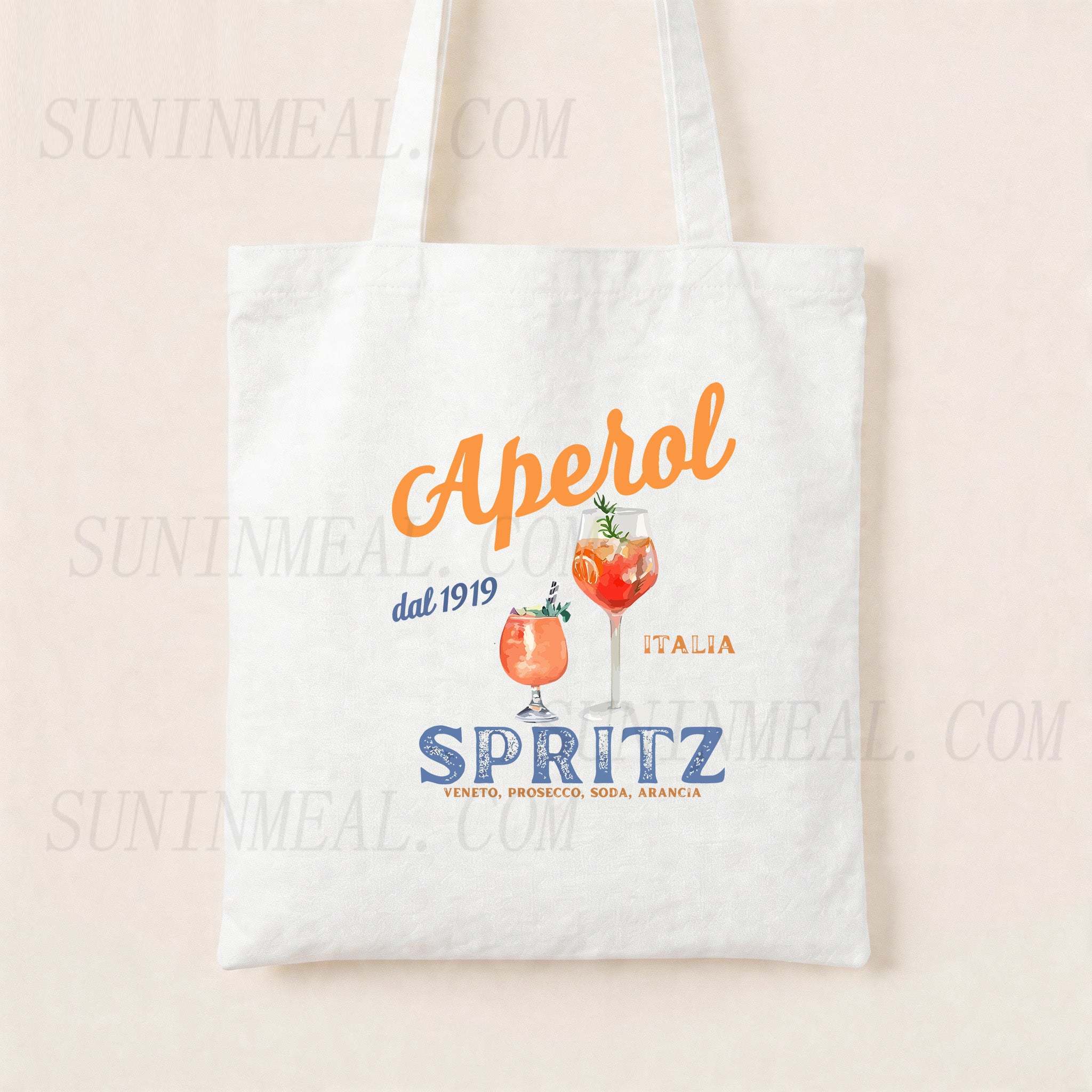 Aperol Spritz Canvas Tote Bag