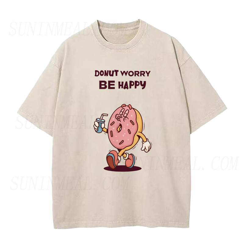 Donut Worry Be Happy Unisex Tee