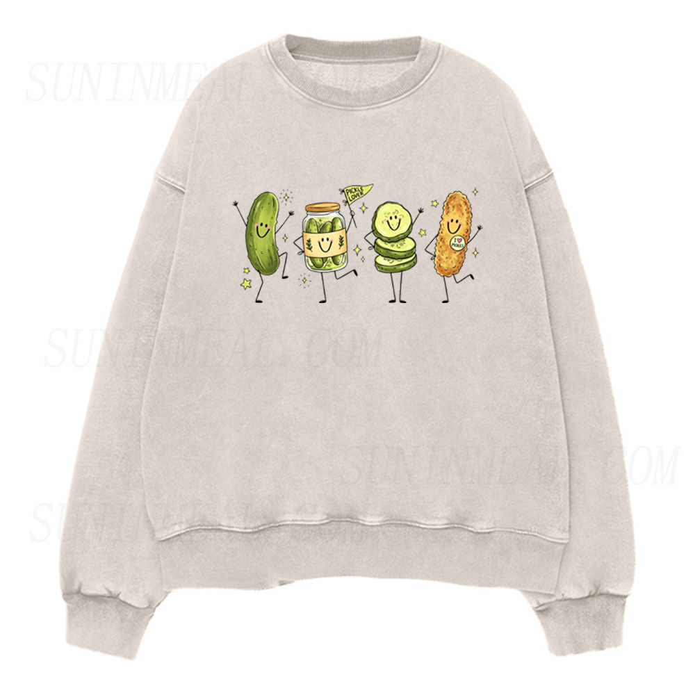 Cute Pickle Squad Unisex Crewneck Sweatshirt