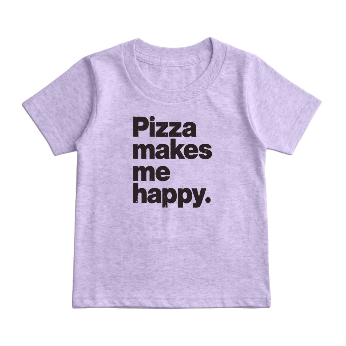 ピザは私を幸せにするキッズTシャツ