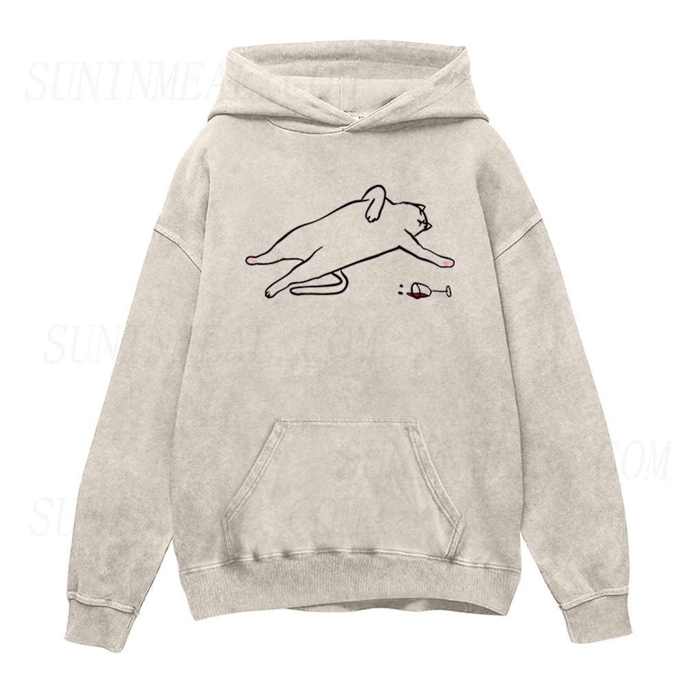Drunk Cat Unisex Hoodie