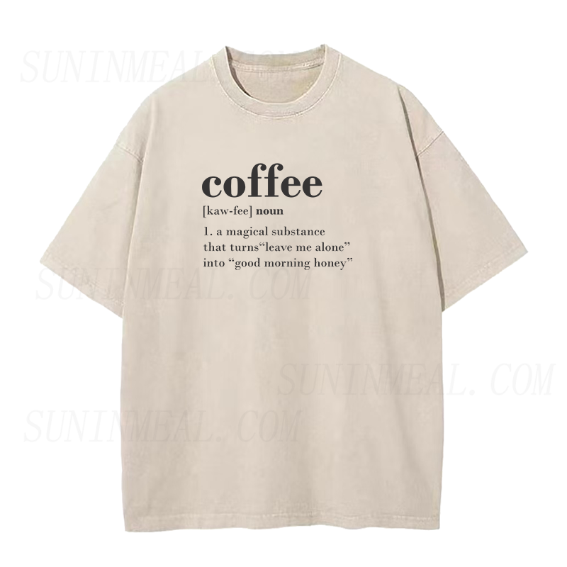 コーヒー定義ユニセックスTシャツ