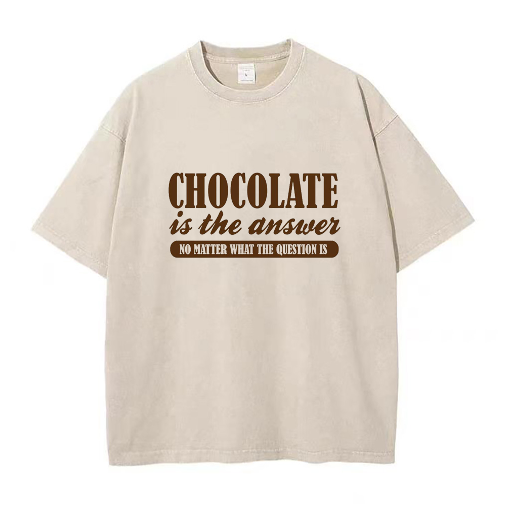チョコレート・イズ・ザ・アンサー ユニセックスTシャツ