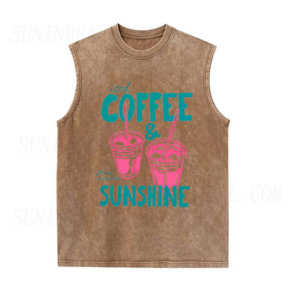 Iced Coffee and Sunshine Unisex Tank Top
