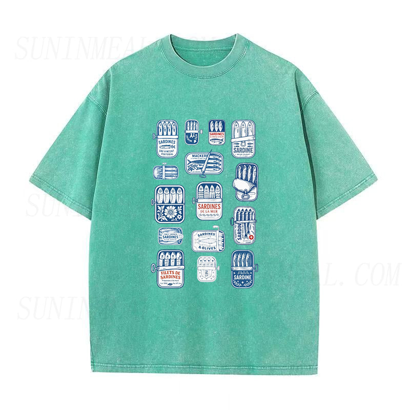 Retro Sardine Can Unisex Tee