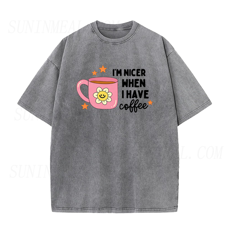 I'm Nicer When I Have Coffee Unisex Tee