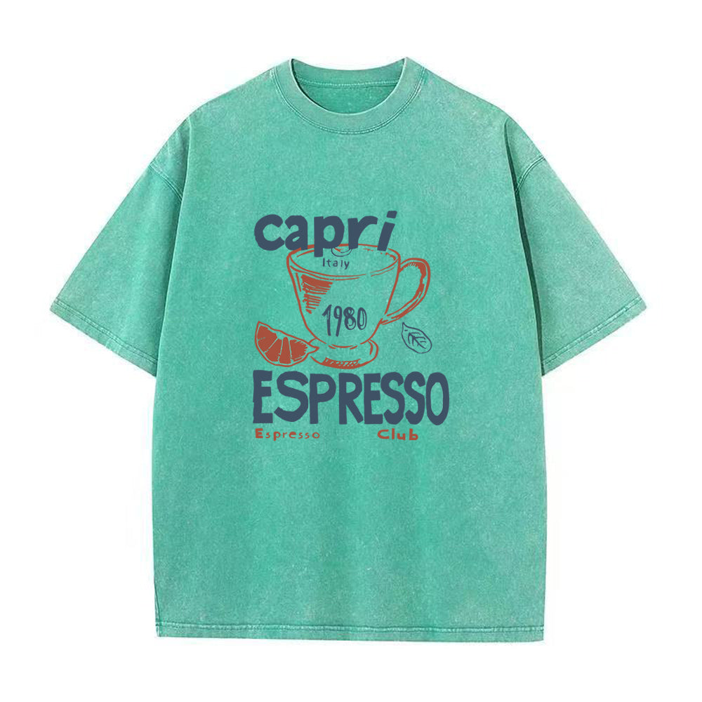カプリイタリアエスプレッソクラブユニセックスTシャツ