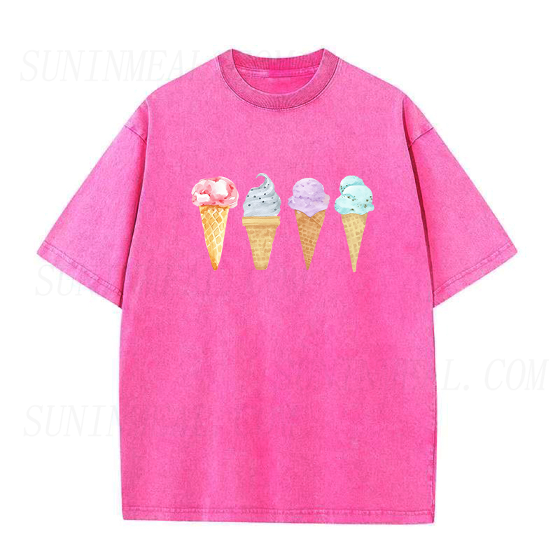 アイスクリーム ユニセックス Tシャツ