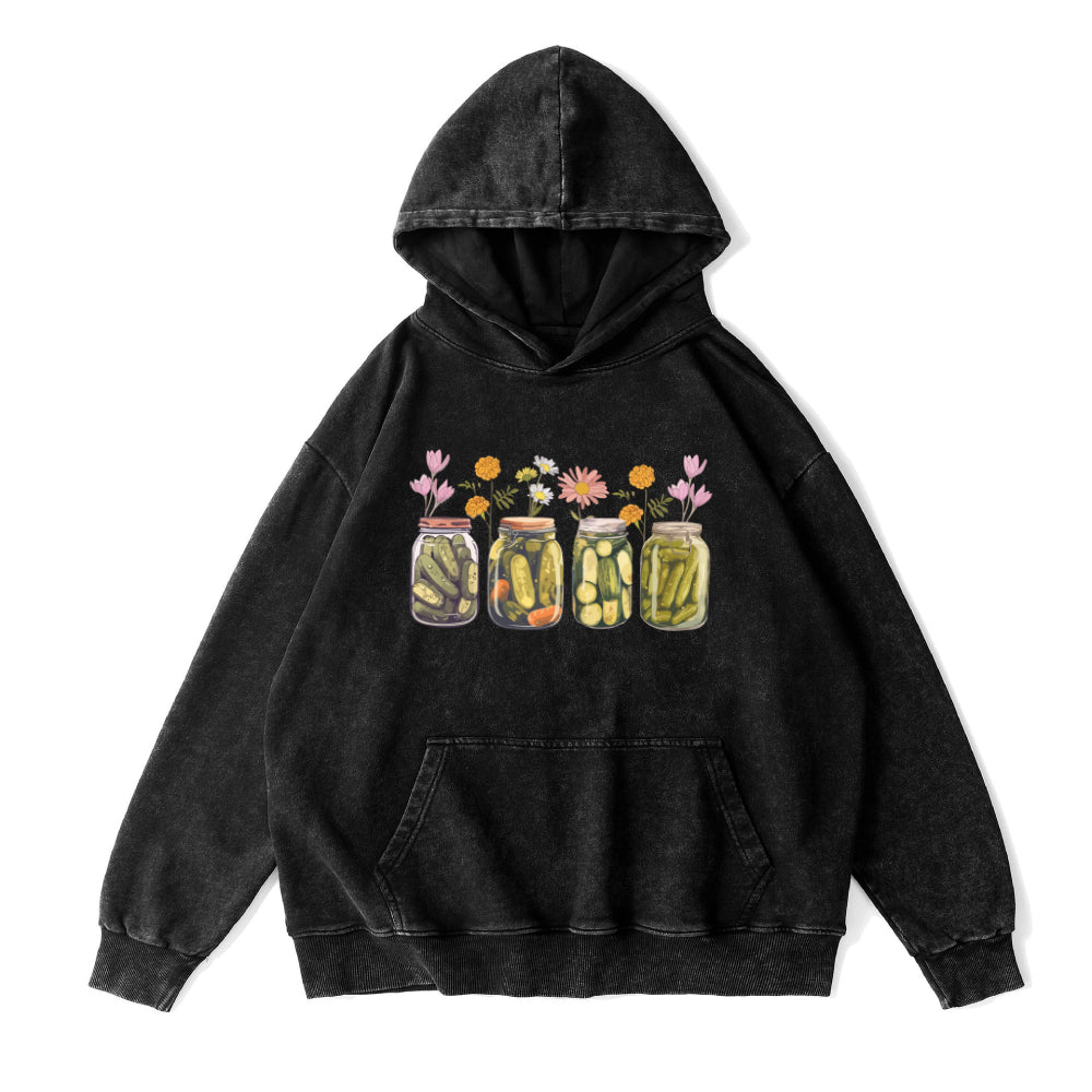 Vintage Canned Pickles Unisex Hoodie