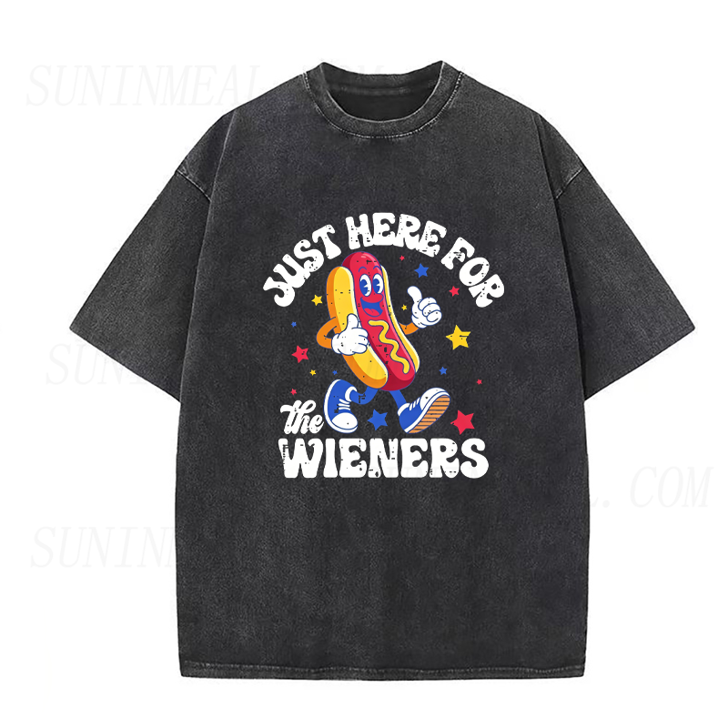 4th of July Party Just Here for The Wieners Unisex Tee
