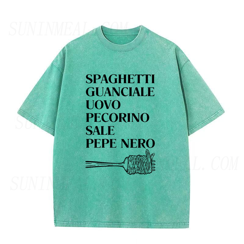 Classic Roman Carbonara Ingredients Unisex Tee